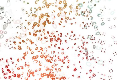 Açık yeşil, baloncuklu kırmızı vektör arkaplanı. 