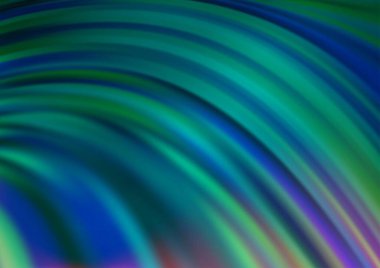 Bükülmüş kurdeleli vektör şablonu. Bulanık çizgilerden oluşan parlak çizimler. Reklamınız, broşürleriniz, broşürleriniz için yeni bir doku.