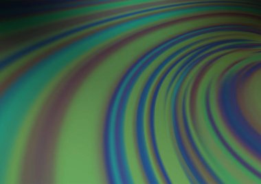 Bükülmüş kurdeleli vektör şablonu. Bulanık çizgilerden oluşan parlak çizimler. Reklamınız, broşürleriniz, broşürleriniz için yeni bir doku.