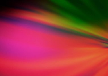 Bükülmüş kurdeleli vektör şablonu. Bulanık çizgilerden oluşan parlak çizimler. Reklamınız, broşürleriniz, broşürleriniz için yeni bir doku.