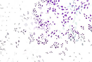 Kaotik şekilli açık mor vektör deseni. Renkli rastgele şekillerle modern soyut illüstrasyon. İşiniz için en iyi akıllı tasarım.