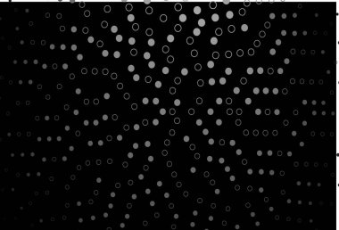 Koyu gümüş, küreli gri vektör deseni. Bulanık dekoratif tasarım baloncuklu soyut tarzda. Marka kitabın için tamamen yeni bir şablon.