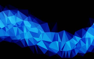 Hafif BLUE vektörü düşük poli düzeni.