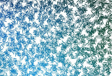 Koyu mavi, dar çizgileri olan yeşil vektör deseni. Dar çizgileri olan parlak renkli çizimler. İş ilanınız için akıllı tasarım.