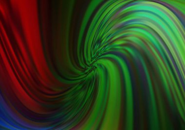 Bükülmüş kurdeleli vektör şablonu. Bulanık çizgilerden oluşan parlak çizimler. Reklamınız, broşürleriniz, broşürleriniz için yeni bir doku.