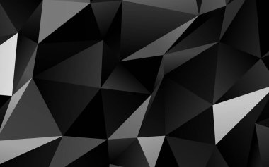 Koyu gümüş, gri vektör düşük polimerli doku.