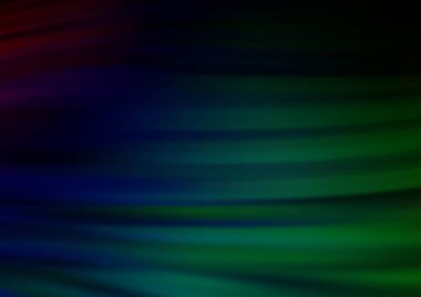 Bükülmüş kurdeleli vektör şablonu. Bulanık çizgilerden oluşan parlak çizimler. Reklamınız, broşürleriniz, broşürleriniz için yeni bir doku.