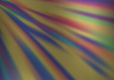 Bükülmüş kurdeleli vektör şablonu. Bulanık çizgilerden oluşan parlak çizimler. Reklamınız, broşürleriniz, broşürleriniz için yeni bir doku.