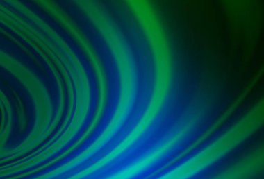 Bükülmüş kurdeleli vektör şablonu. Bulanık çizgilerden oluşan parlak çizimler. Reklamınız, broşürleriniz, broşürleriniz için yeni bir doku.