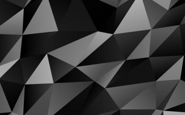 Koyu Gümüş, Gri vektör soyut çokgen düzeni.