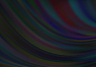 Bükülmüş kurdeleli vektör şablonu. Bulanık çizgilerden oluşan parlak çizimler. Reklamınız, broşürleriniz, broşürleriniz için yeni bir doku.