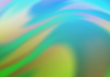 Bükülmüş kurdeleli vektör şablonu. Bulanık çizgilerden oluşan parlak çizimler. Reklamınız, broşürleriniz, broşürleriniz için yeni bir doku.