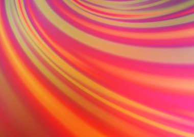 Bükülmüş kurdeleli vektör şablonu. Bulanık çizgilerden oluşan parlak çizimler. Reklamınız, broşürleriniz, broşürleriniz için yeni bir doku.