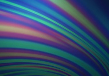 Bükülmüş kurdeleli vektör şablonu. Bulanık çizgilerden oluşan parlak çizimler. Reklamınız, broşürleriniz, broşürleriniz için yeni bir doku.