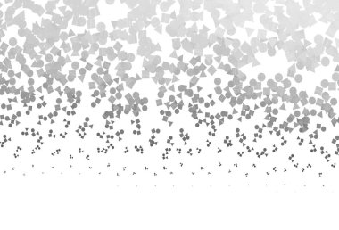 Light Silver, daireleri, çizgileri, dikdörtgenleri olan gri vektör düzeni. Soyut tarzda dekoratif tasarım, çizgiler, noktalar, küplerle. İniş sayfası için modern şablon.