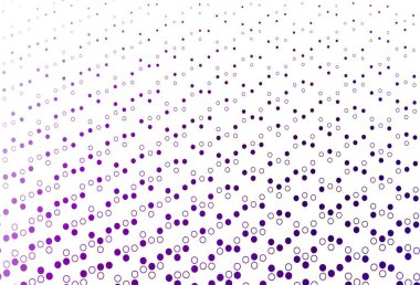 Lekeli açık mor vektör kapağı. Soyut arka planda bulanık kabarcıklar ve renkli gradyan. Posterler, afişler için tasarım.