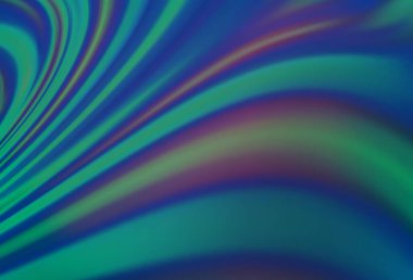 Bükülmüş kurdeleli vektör şablonu. Bulanık çizgilerden oluşan parlak çizimler. Reklamınız, broşürleriniz, broşürleriniz için yeni bir doku.