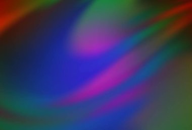 Bükülmüş kurdeleli vektör şablonu. Bulanık çizgilerden oluşan parlak çizimler. Reklamınız, broşürleriniz, broşürleriniz için yeni bir doku.