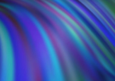 Bükülmüş kurdeleli vektör şablonu. Bulanık çizgilerden oluşan parlak çizimler. Reklamınız, broşürleriniz, broşürleriniz için yeni bir doku.