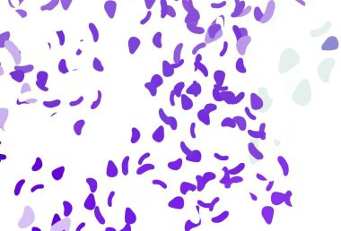 Soyut şekilli açık mor vektör arkaplanı. Soyut tarzda rengarenk gradyan şekilleri olan bir resim. İşiniz için en iyi akıllı tasarım.