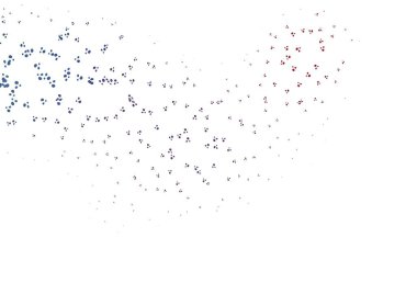 soyut şekilli renk vektör arkaplanı. Renkli rastgele şekillerle modern soyut illüstrasyon. İşiniz için en iyi akıllı tasarım.