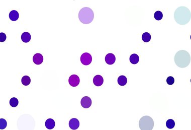 Açık Mor, daire şekilli pembe vektör düzeni. Doğa tarzında renkli baloncuklu soyut illüstrasyon. Reklamlar, broşürler için desen.