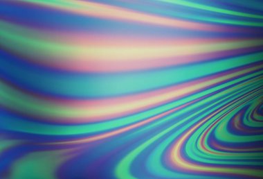 Bükülmüş kurdeleli vektör şablonu. Bulanık çizgilerden oluşan parlak çizimler. Reklamınız, broşürleriniz, broşürleriniz için yeni bir doku.