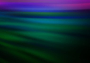 Bükülmüş kurdeleli vektör şablonu. Bulanık çizgilerden oluşan parlak çizimler. Reklamınız, broşürleriniz, broşürleriniz için yeni bir doku.