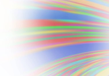 Bükülmüş kurdeleli vektör şablonu. Bulanık çizgilerden oluşan parlak çizimler. Reklamınız, broşürleriniz, broşürleriniz için yeni bir doku.