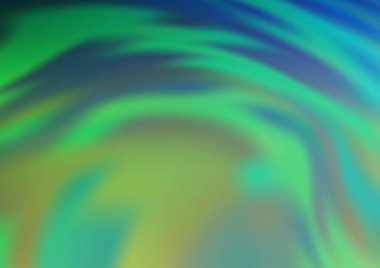 Bükülmüş kurdeleli vektör şablonu. Bulanık çizgilerden oluşan parlak çizimler. Reklamınız, broşürleriniz, broşürleriniz için yeni bir doku.