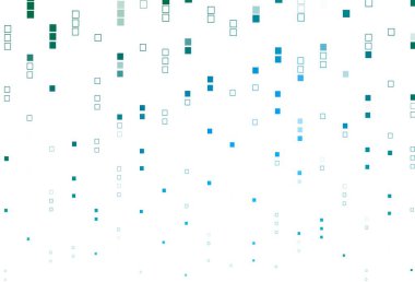 Açık mavi, dikdörtgenli yeşil vektör arkaplan. Renkli dikdörtgenleri olan bir resim. Web siteleri, iniş sayfaları için desen.