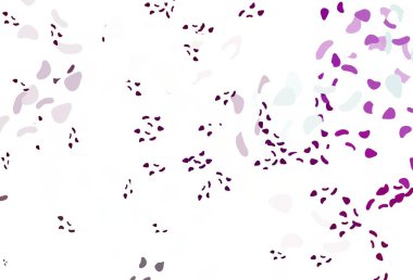 Soyut şekilli açık mor vektör arkaplanı. Soyut tarzda rengarenk gradyan şekilleri olan bir resim. İşiniz için en iyi akıllı tasarım.