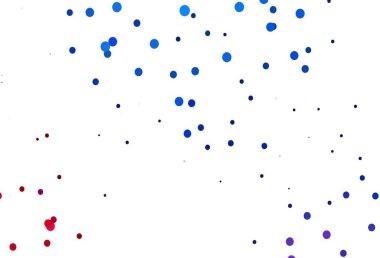 Açık mavi, kırmızı vektör benekli. Parlak renkli soyut çemberlerin olduğu bir resim. Suyun deseni, yağmur damlaları.