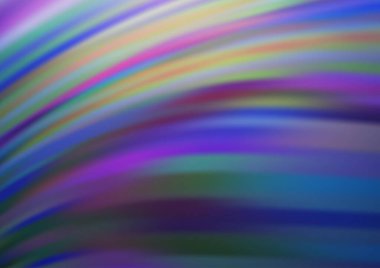 Bükülmüş kurdeleli vektör şablonu. Bulanık çizgilerden oluşan parlak çizimler. Reklamınız, broşürleriniz, broşürleriniz için yeni bir doku.