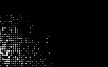 Koyu Gümüş, daire şekilli gri vektör düzeni.