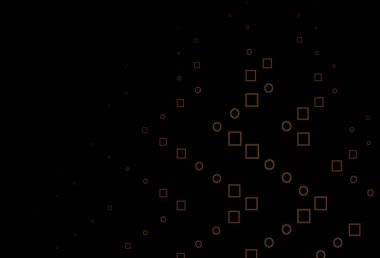 Koyu turuncu vektör düzeni dikdörtgenler, kareler. Renkli dikdörtgenleri olan bir resim. Reklamlar için desen.