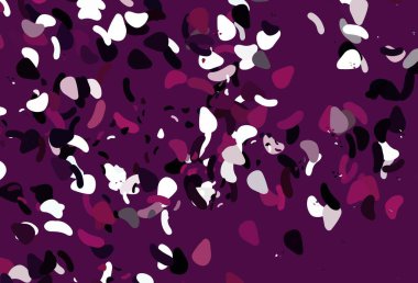 Soyut şekilli açık pembe vektör arkaplanı. Soyut tarzda rengarenk gradyan şekilleri olan bir resim. Web siteniz için basit tasarım.