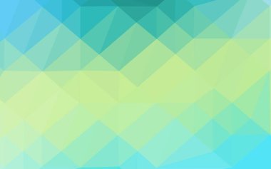 Açık Yeşil, Sarı vektör düşük poli kapağı.