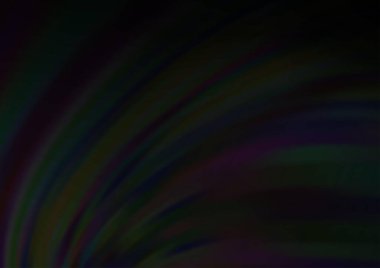 Bükülmüş kurdeleli vektör şablonu. Bulanık çizgilerden oluşan parlak çizimler. Reklamınız, broşürleriniz, broşürleriniz için yeni bir doku.