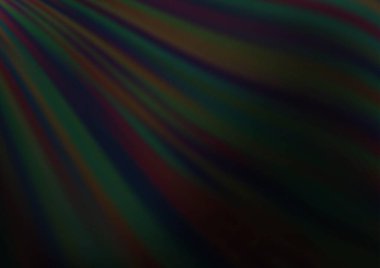 Bükülmüş kurdeleli vektör şablonu. Bulanık çizgilerden oluşan parlak çizimler. Reklamınız, broşürleriniz, broşürleriniz için yeni bir doku.