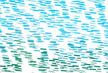 Açık mavi, düz çizgileri olan yeşil vektör arkaplan. Bulanık dekoratif tasarım basit bir şekilde çizgilerle. İş broşürleri, broşürler için desen.