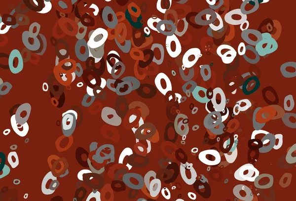 Hellroter Vektorhintergrund Mit Blasen Moderne Abstrakte Illustration Mit Bunten Wassertropfen — Stockvektor
