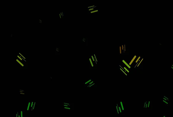 Темно Зеленый Желтый Векторный Фон Прямыми Линиями Блестящие Абстрактные Иллюстрации — стоковый вектор