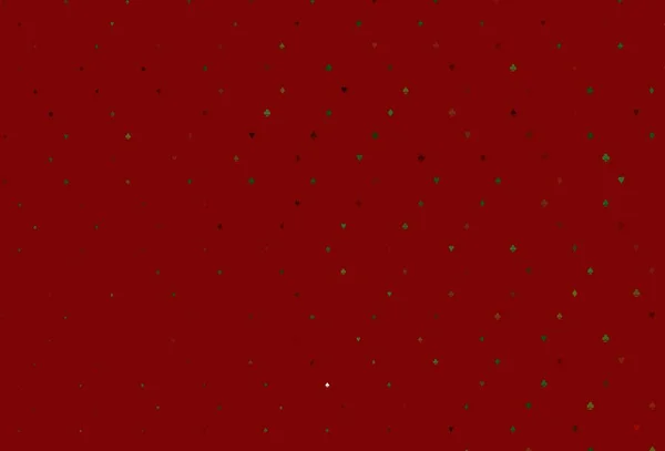 Світло Зелений Червоний Векторний Макет Елементами Карт — стоковий вектор