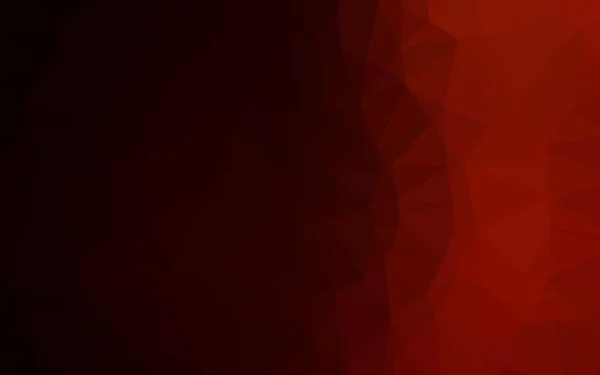 Layout Poligonal Abstrato Vetor Vermelho Escuro —  Vetores de Stock