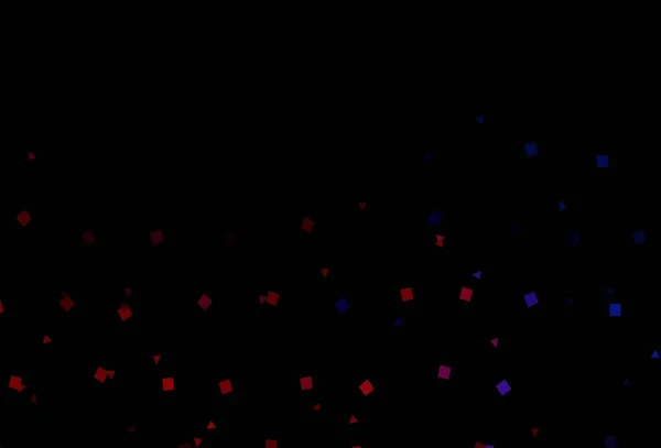 Mørkeblå Rød Vektor Med Sirkler Linjer Rektangler Illustrasjon Med Fargerike – stockvektor