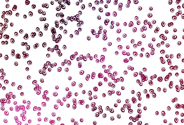 Шаблон Светло Розового Вектора Кругами Иллюстрация Набором Ярких Красочных Абстрактных — стоковый вектор