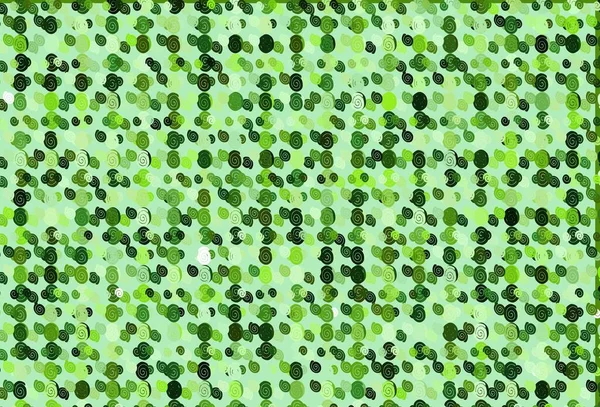 Ανοιχτό Πράσινο Διανυσματικό Πρότυπο Σχήματα Φυσαλίδων — Διανυσματικό Αρχείο