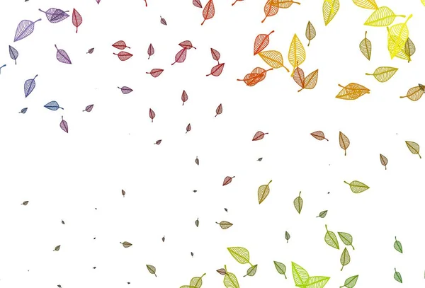 抽象的なカラフルな葉と装飾的なイラスト ウェブサイトのためのテクスチャパターン — ストックベクタ