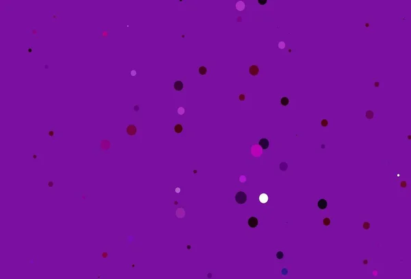 Hellviolette Vektorhülle Mit Flecken Unscharfe Blasen Auf Abstraktem Hintergrund Mit — Stockvektor